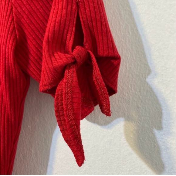 Reformation Sara Cherry red  mini dress.88% tencel 12% spandex.Like new.Size S - Picture 13 of 16